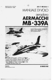 Manuale di volo aeroplano AERMACCHI MB-339A
