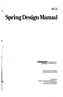 Spring Design Manual (Ae (Series))