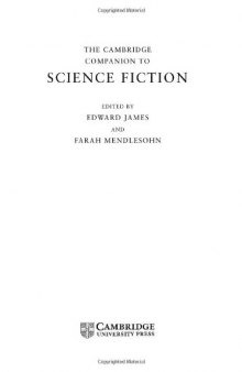The Cambridge Companion to Science Fiction (Cambridge Companions to Literature)