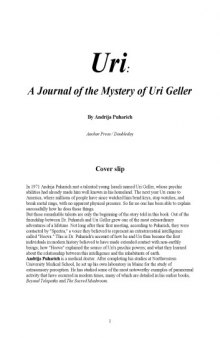Uri; A Journal of the Mystery of Uri Geller