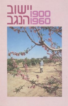 יישוב הנגב, 1900-1960 : מקורות, סיכומים, פרשיות נבחרות וחומר עזר 