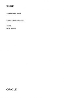 Oracle9i Database Getting Started