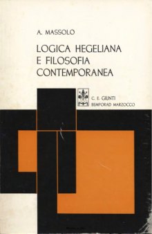 Logica hegeliana e filosofia contemporanea