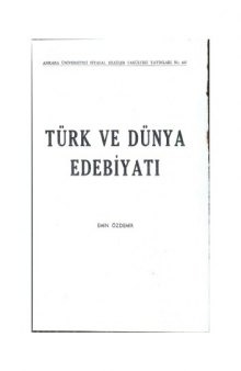 Türk ve Dünya Edebiyatı