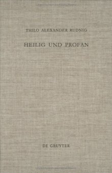 Heilig und Profan: Redaktionskritische Studien zu Ez 40-48