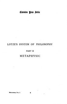 Metaphysics: Ontology, Cosmology, and Psychology; volume 2