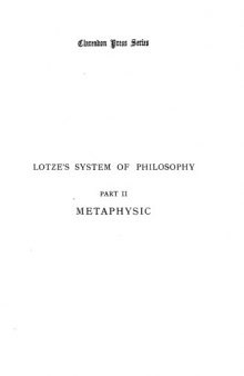 Metaphysics: Ontology, Cosmology, and Psychology_volume 1