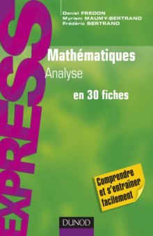 Mathematiques Analyse en 30 fiches