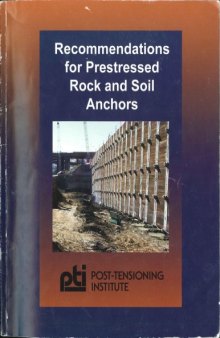 Recommendations for Prestressed Rock and Soil Anchors