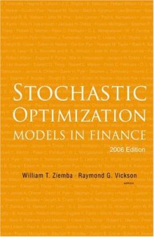 Stochastic Optimization Models in Finance 2006