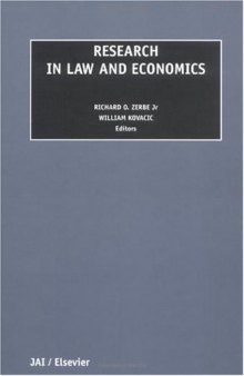 Research in Law and Economics, Volume 19 (Research in Law and Economics)