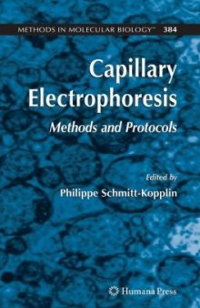 Capillary Electrophoresis: Methods and Protocols