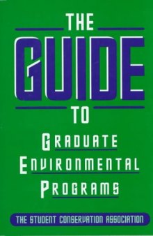 The Guide to graduate environmental programs