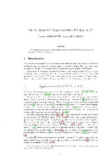 On the symmetric scalar curvature problem on S^n