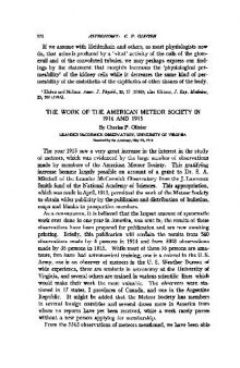 The Work of the American Meteor Society in 1914 and 1915