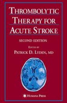 Thrombolytic Therapy for Acute Stroke