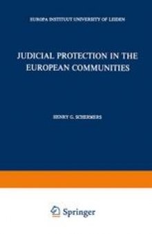 Judicial Protection in the European Communities