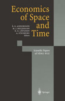 Economics of Space and Time: Scientific Papers of Tönu Puu