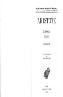 Aristote: Topiques 5-8