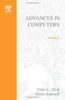 Advances in Computers, Vol. 4