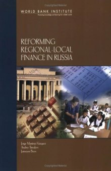 Reforming Regional-local Finance in Russia (Wbi Learning Resources Series)