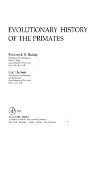 Evolutionary History of the Primates  
