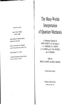 Many-worlds Interpretation of Quantum Mechanics (Princeton series in physics)