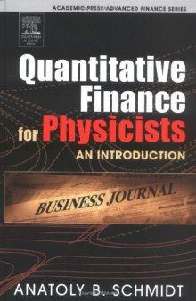 Finance Investment. Quantitative Finance For Physicists An Introduction