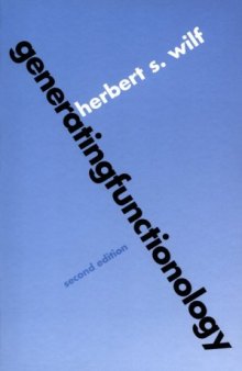 generatingfunctionology, Second Edition 