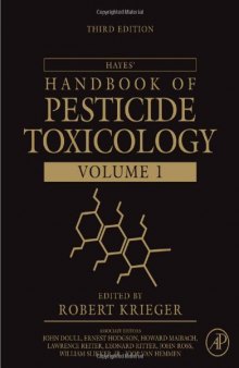 Hayes' Handbook of Pesticide Toxicology, 3rd Edition