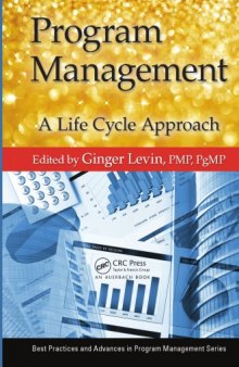 Program management : a life cycle approach