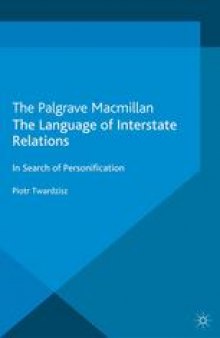 The Language of Interstate Relations: In Search of Personification