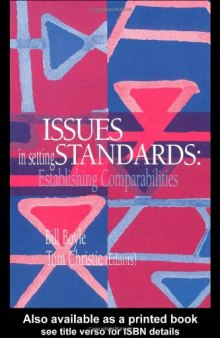 Issues In Setting Standards: Establishing Standards