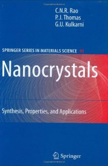 Nanocrystals:: Synthesis, Properties and Applications