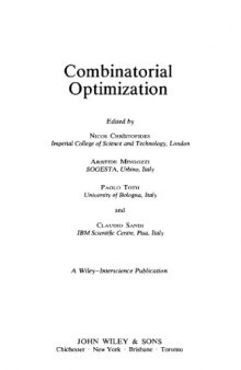 Combinatorial Optimization  