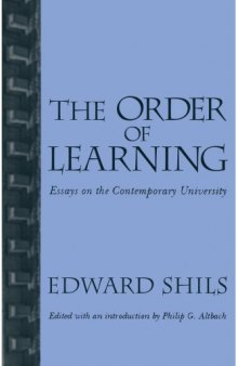 The order of learning: essays on the contemporary university
