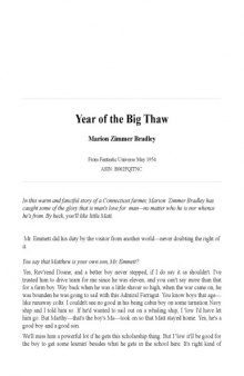 Year of the  Big Thaw