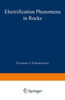 Electrification Phenomena in Rocks