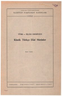 Klasik Türkçe Dini Metinler