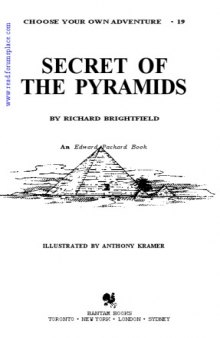 Secret of the Pyramids (Choose Your Own Adventure, No. 19)