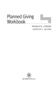 Implementation Workbook for a Local Church: Planned Giving Program
