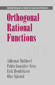 Orthogonal rational functions