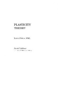 Plasticity Theory