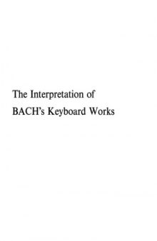 The interpretation of Bach’s keyboard works