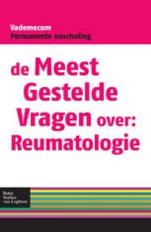 De meest gestelde vragen over: reumatologie