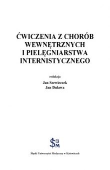 Ćwiczenia z chorób wewnętrznych i pielęgniarstwa internistycznego