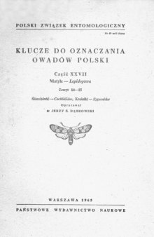 Część XXVII - Lepidoptera (zaplanowano 66 zeszytów) 14 15