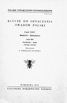 Część XXIV - Hymenoptera (zaplanowano 68 zeszytów) 68d