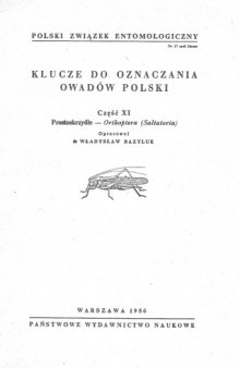 Część XI - Orthoptera