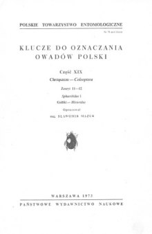 Część XIX - Coleoptera (zaplanowano 100 zeszytów) 11 12